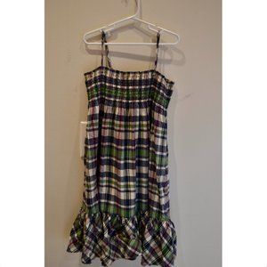 Polo Ralph Lauren Girls (10) Plaid Dress with Ruffle Hem